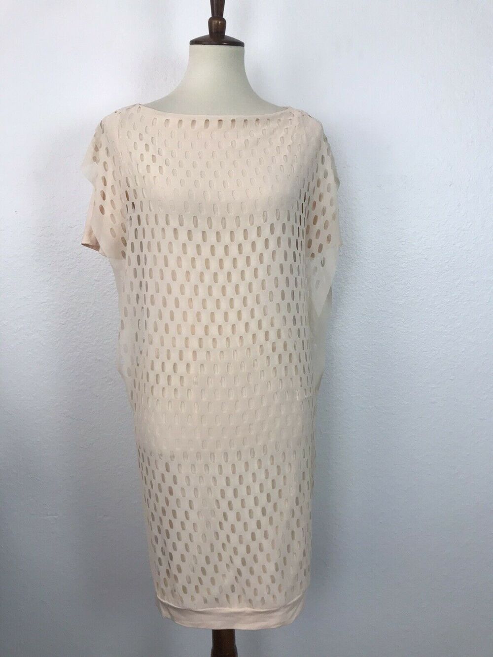 COS Pullover Laser Cut Stretch Knit Bodycon Dress Daytime